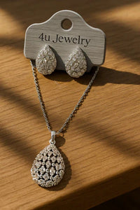 4u Jewelry - Cubic Zirconia Pendant & Earring Sets