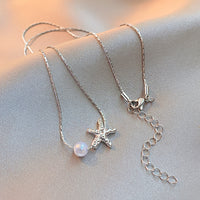 Niche Starfish Pearl Necklace For Women Simple