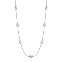 Fashion Ring Pearl Necklace Female Niche