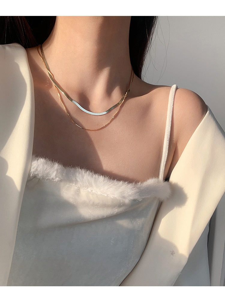 Personalized Retro Layered Double Layered Necklace