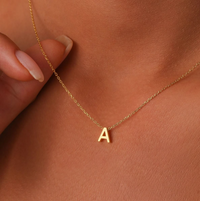 Custom English Initial Necklace