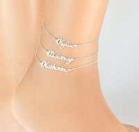 Custom Name Anklet
