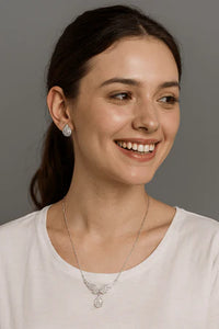 Angel Wings Drop Necklace Set