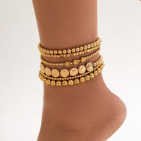 beach handmade beaded stretch Anklet XINGX
