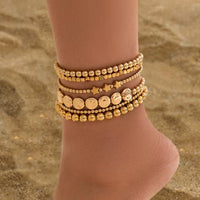 beach handmade beaded stretch Anklet XINGX
