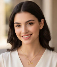 Custom Arabic Initial Necklace