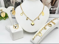 Guess Heart Charm Jewelry Set