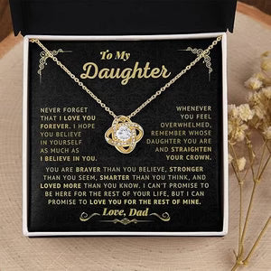 Necklace Gold Card Light Box