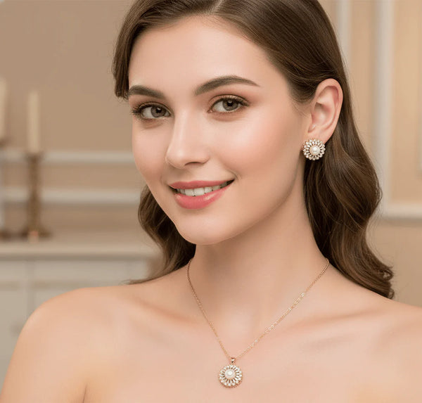 Royal Pearl Crown Jewelry Set