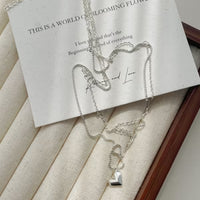 S925 Silver All-match Three-dimensional Heart Pendant Necklace For Women