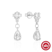 Temperament Entry Lux Diamond Water Drop Ear Studs