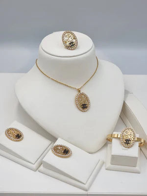 Vintage Rose Emblem Jewellery Set